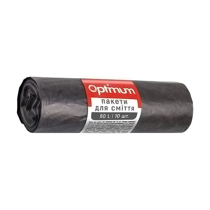Пакети для смiття Pro Service Optimum LD чорні 60 л, 10 шт